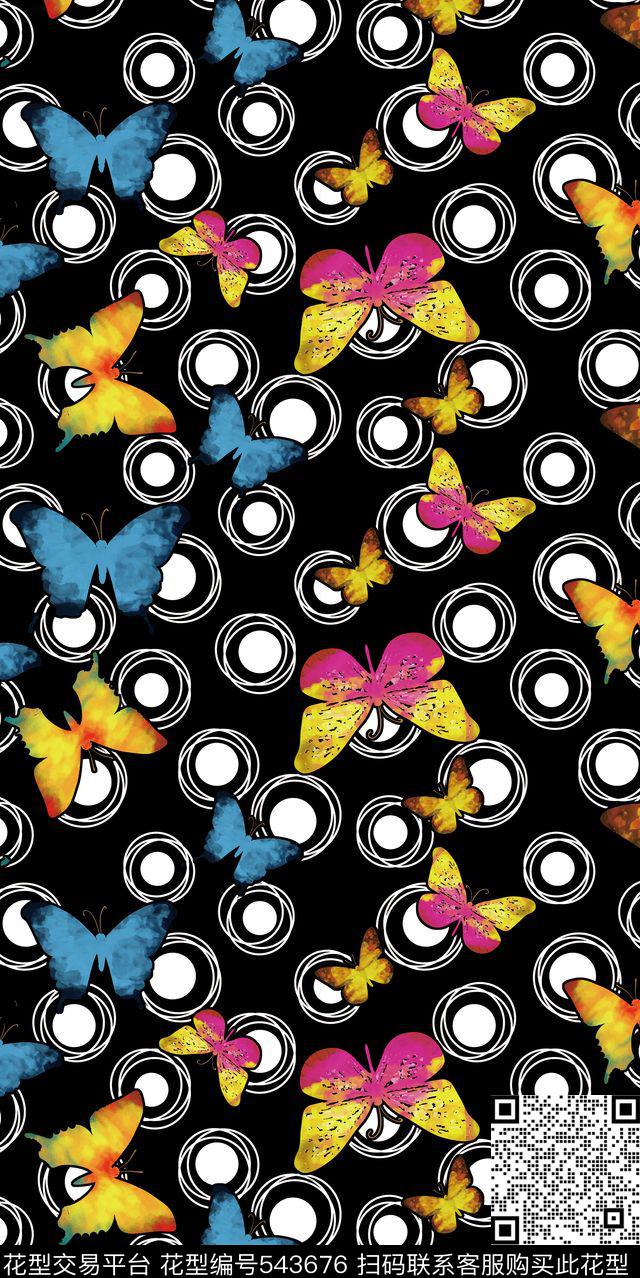 波点插画点数码印花华亿平台下载（图片编号: 543676） - 瓦栏（Walan）