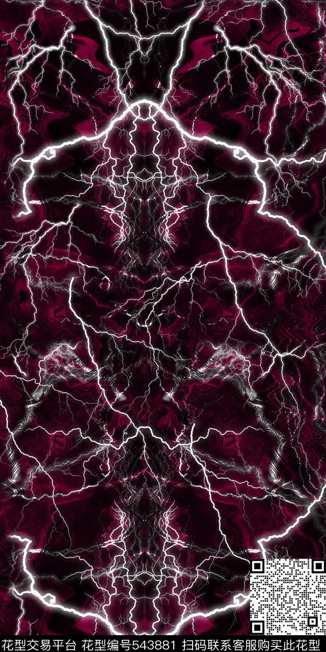 零点--男装色彩纹理数码印花华亿平台下载（图片编号: 543881） - 瓦栏（Walan）