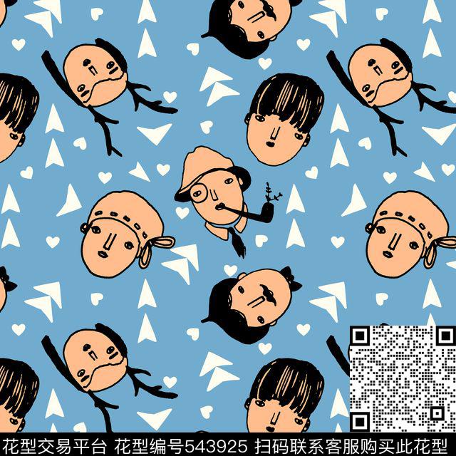 T恤插画抽象传统印花华亿平台下载（图片编号: 543925） - 瓦栏（Walan）