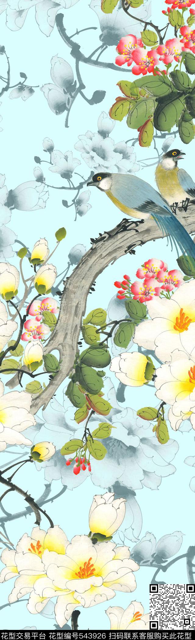 长巾大气高端数码印花华亿平台下载（图片编号: 543926） - 瓦栏（Walan）