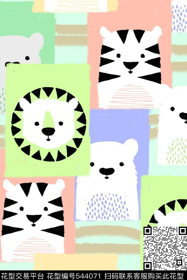 流行时尚手绘色块传统印花华亿平台下载（图片编号: 544071） - 瓦栏（Walan）