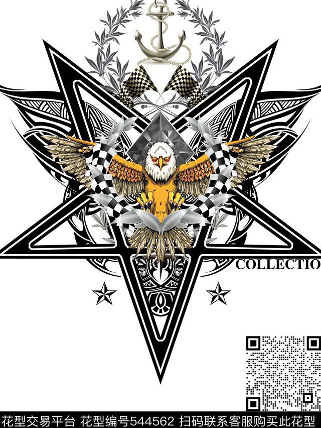 T恤大气宫廷风传统印花华亿平台下载（图片编号: 544562） - 瓦栏（Walan）