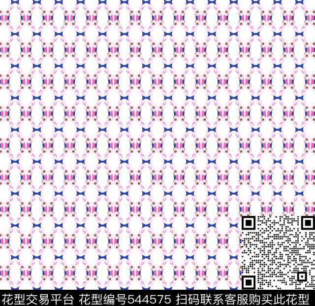 卡通线条婴幼花传统印花华亿平台下载（图片编号: 544575） - 瓦栏（Walan）