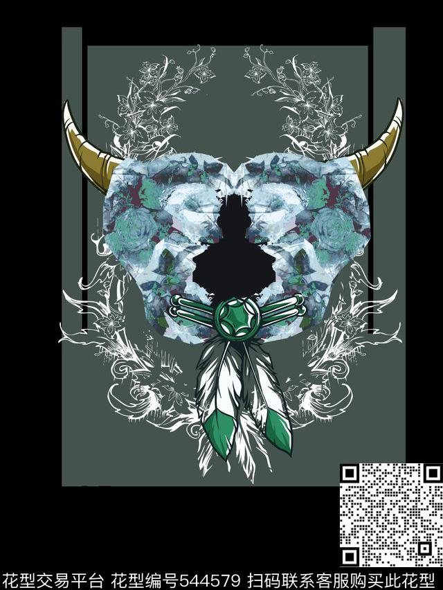 定位花卉羽毛数码印花华亿平台下载（图片编号: 544579） - 瓦栏（Walan）