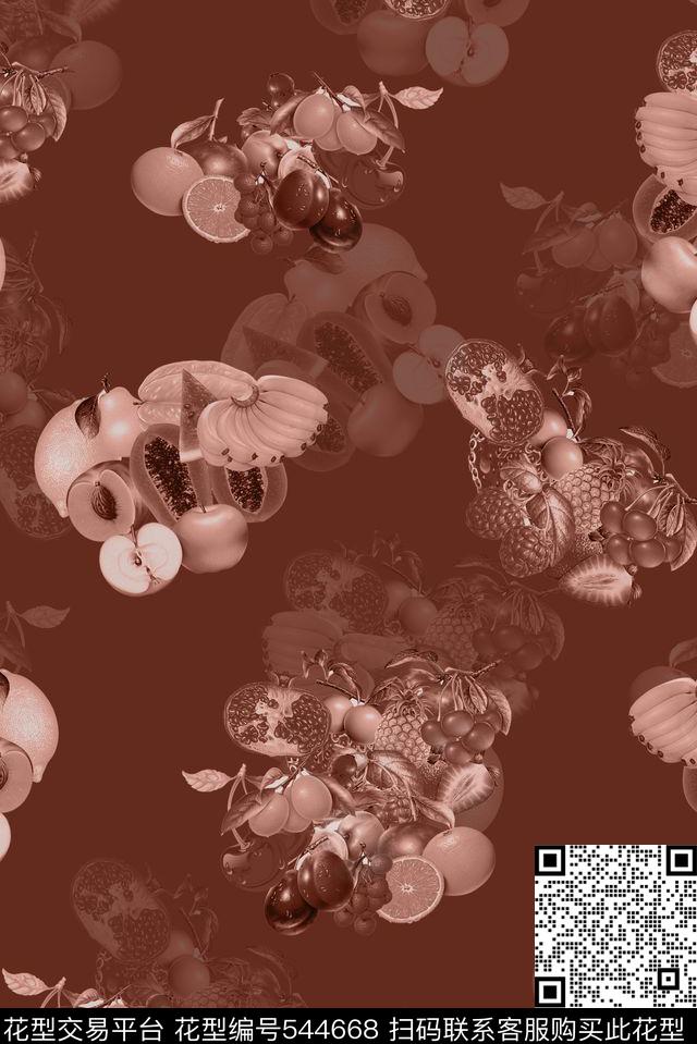 淡雅底色石榴圣女果菠萝李子梨草莓等水果叶子流行时尚潮流淡雅水果服装旗袍流行时尚潮流淡雅水果服装旗袍流行时尚传统印花华亿平台下载（图片编号: 544668） - 瓦栏（Walan）