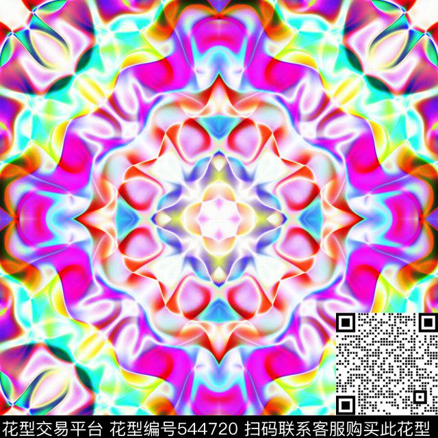 潮流抽象创意数码印花华亿平台下载（图片编号: 544720） - 瓦栏（Walan）