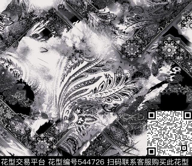 花卉小碎花花纹传统印花华亿平台下载（图片编号: 544726） - 瓦栏（Walan）