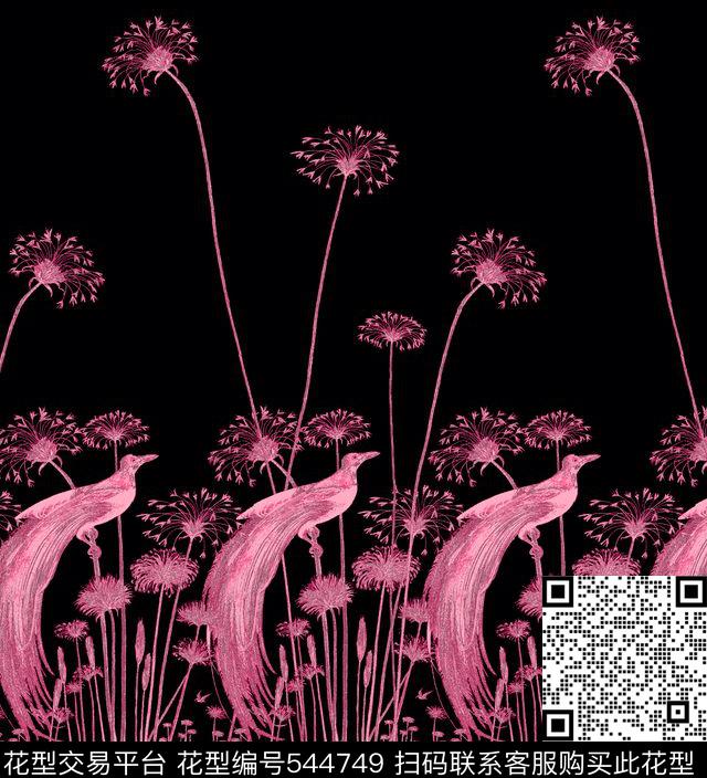 花卉小碎花花纹传统印花华亿平台下载（图片编号: 544749） - 瓦栏（Walan）