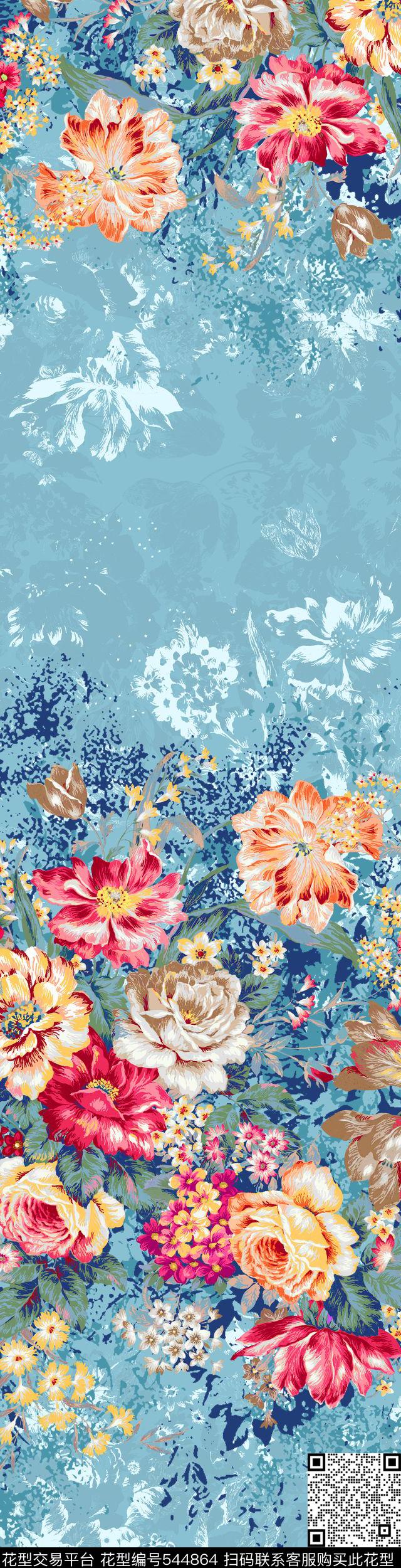 清新田园床品数码印花华亿平台下载（图片编号: 544864） - 瓦栏（Walan）