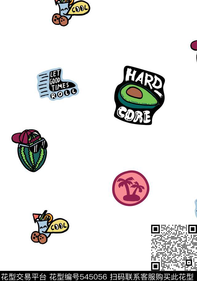 食品水果蔬菜传统印花华亿平台下载（图片编号: 545056） - 瓦栏（Walan）