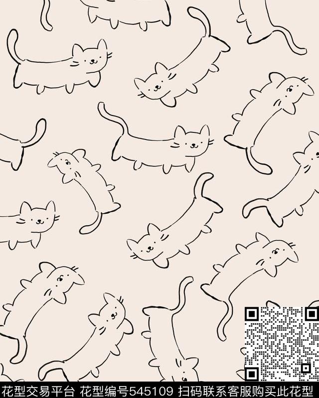 卡通婴童手绘传统印花华亿平台下载（图片编号: 545109） - 瓦栏（Walan）