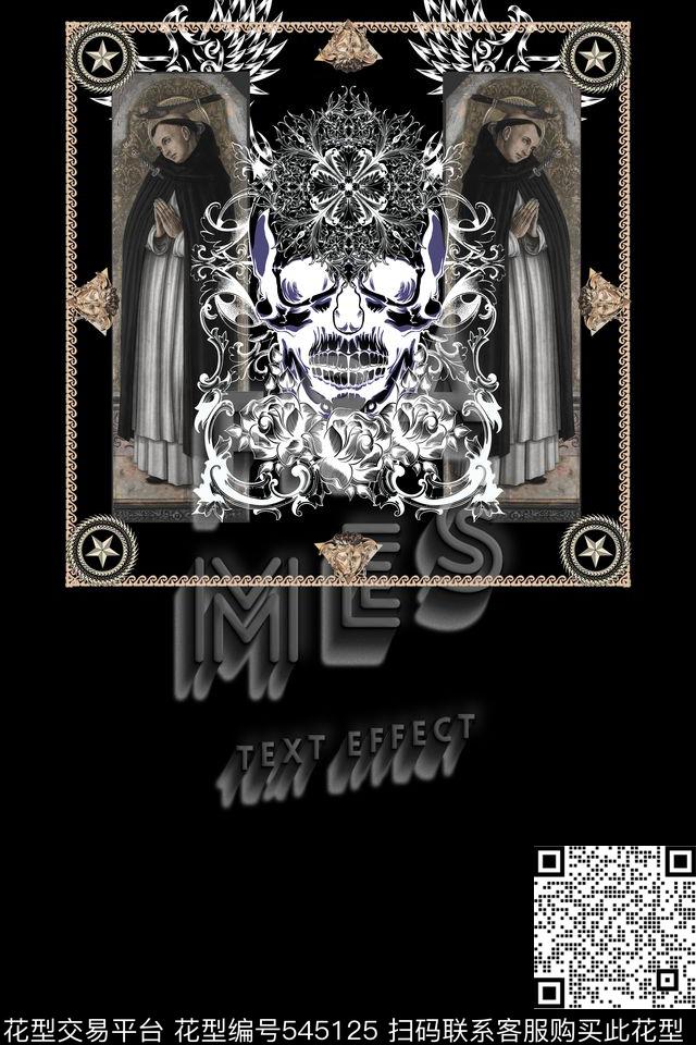 t恤华亿平台潮流复古数码印花华亿平台下载（图片编号: 545125） - 瓦栏（Walan）