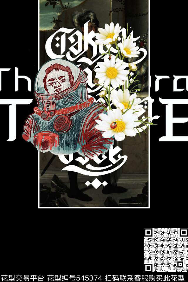 t恤华亿平台潮流抽象数码印花华亿平台下载（图片编号: 545374） - 瓦栏（Walan）