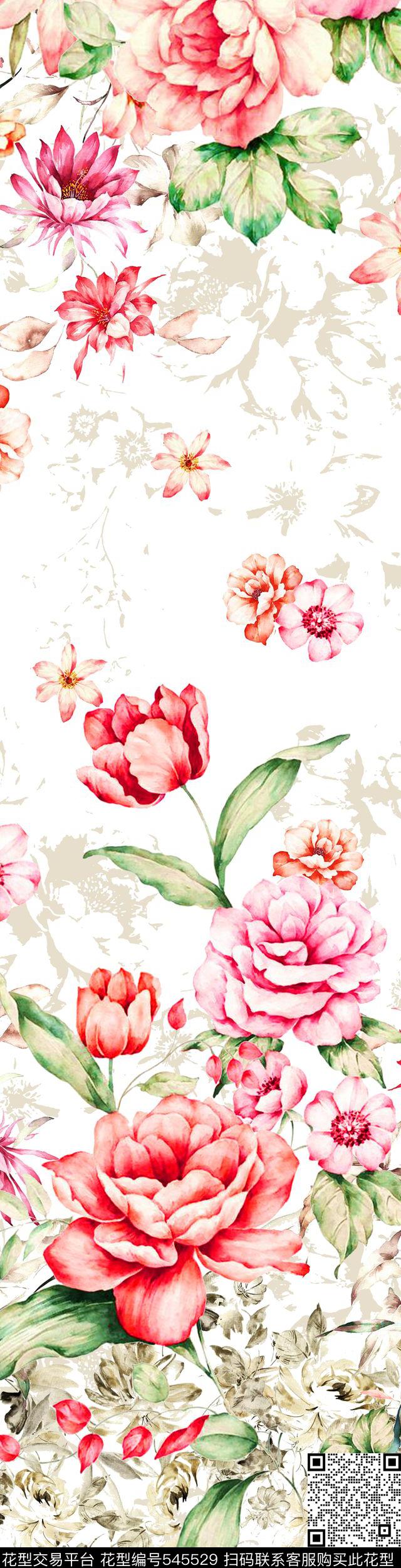 清新床品家纺数码印花华亿平台下载（图片编号: 545529） - 瓦栏（Walan）