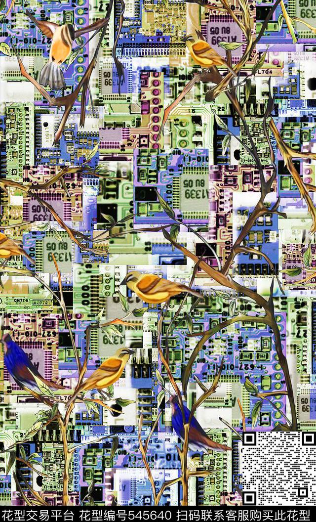 鸟动物科技数码印花华亿平台下载（图片编号: 545640） - 瓦栏（Walan）