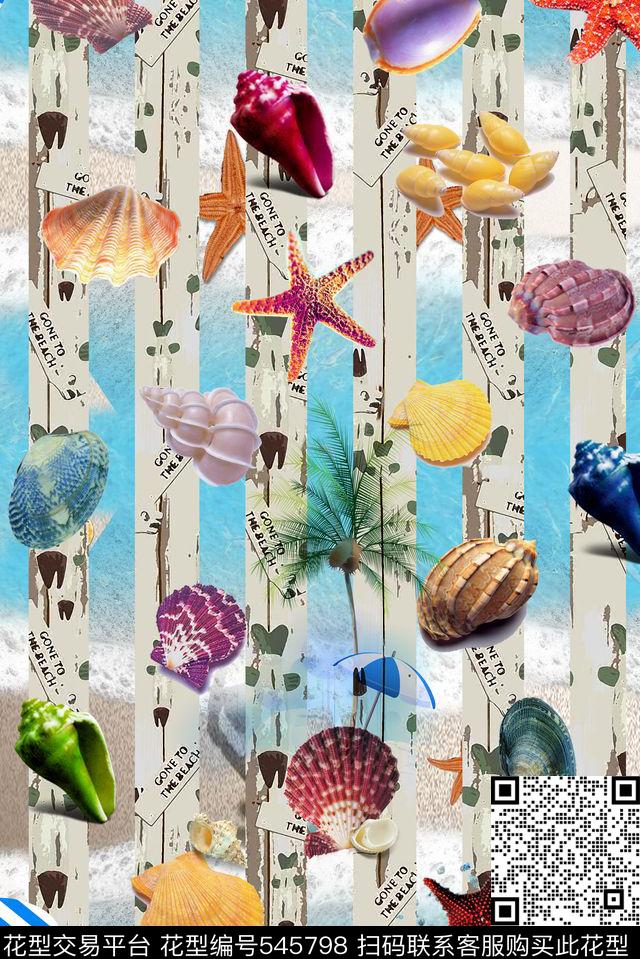 热带鱼天堂鸟花棕榈叶数码印花华亿平台下载（图片编号: 545798） - 瓦栏（Walan）