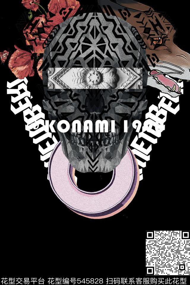 t恤华亿平台潮流复古数码印花华亿平台下载（图片编号: 545828） - 瓦栏（Walan）