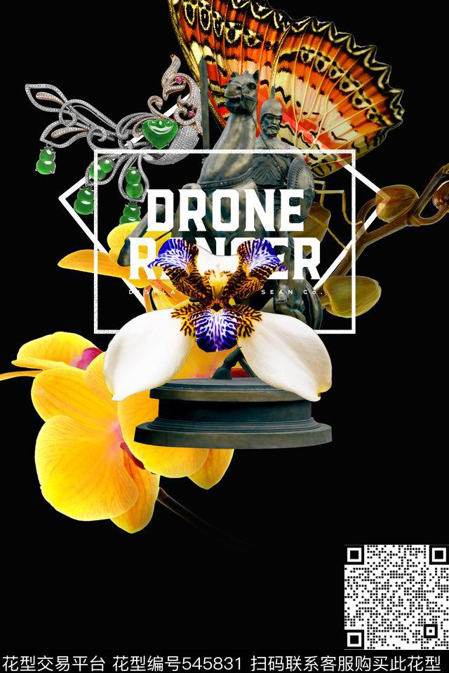 t恤华亿平台潮流复古数码印花华亿平台下载（图片编号: 545831） - 瓦栏（Walan）