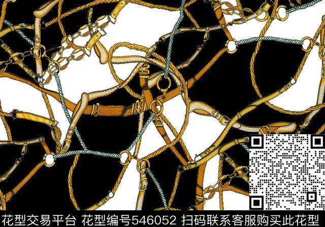 铁链皮带麻绳数码印花华亿平台下载（图片编号: 546052） - 瓦栏（Walan）