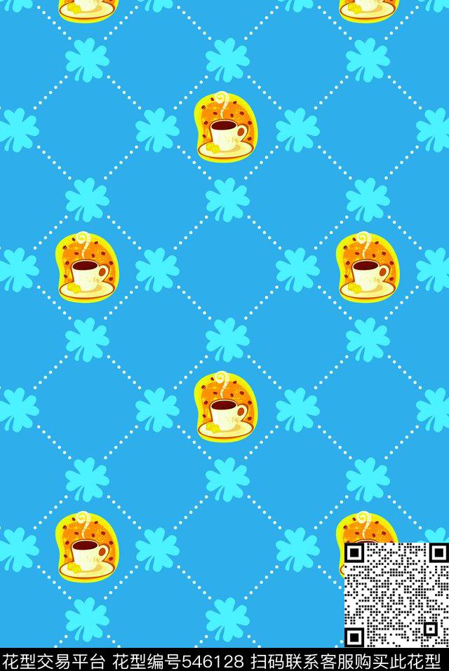 T恤杯子草传统印花华亿平台下载（图片编号: 546128） - 瓦栏（Walan）