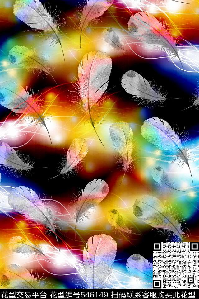 炫彩大牌衬衫数码印花华亿平台下载（图片编号: 546149） - 瓦栏（Walan）