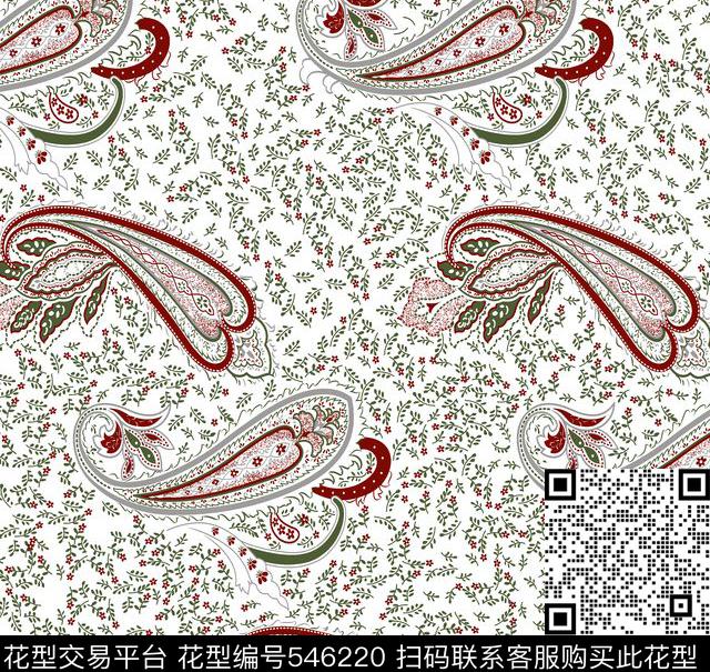 田园花卉传统印花华亿平台下载（图片编号: 546220） - 瓦栏（Walan）