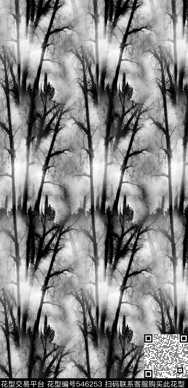 笔触层叠成熟传统印花华亿平台下载（图片编号: 546253） - 瓦栏（Walan）