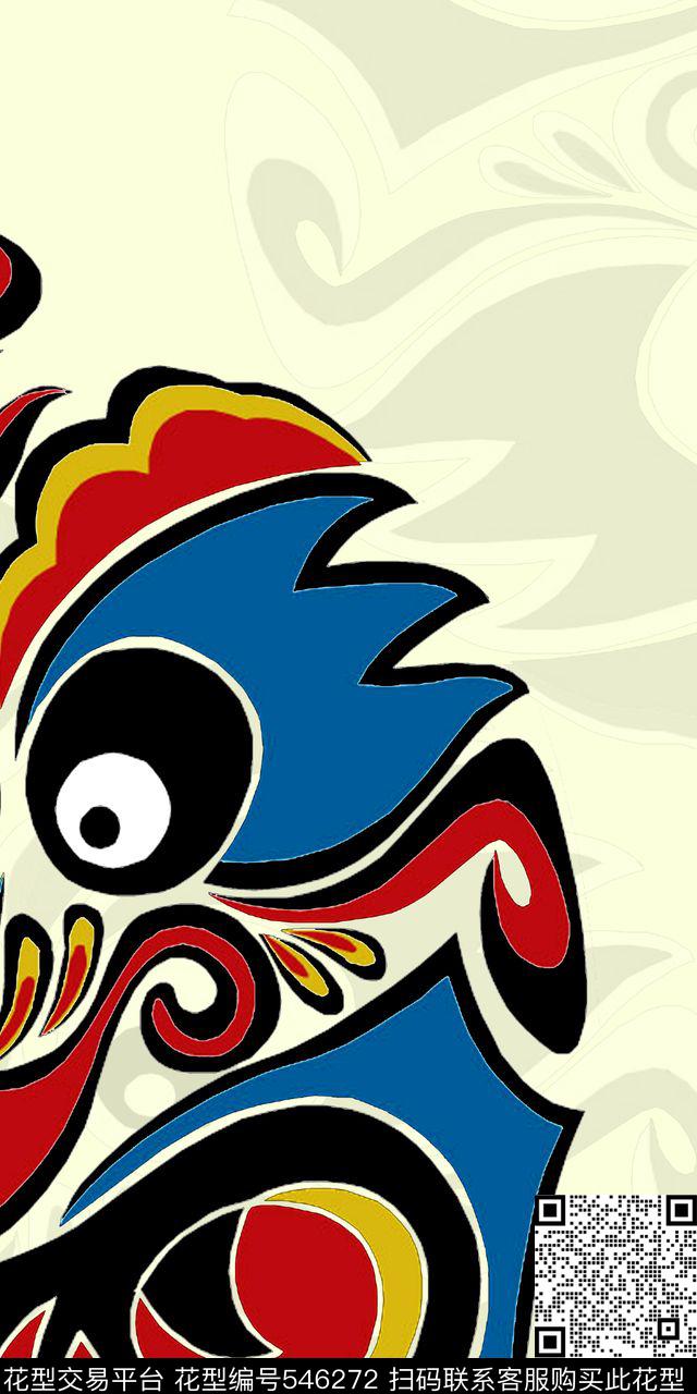 几何抽象中国风传统印花华亿平台下载（图片编号: 546272） - 瓦栏（Walan）