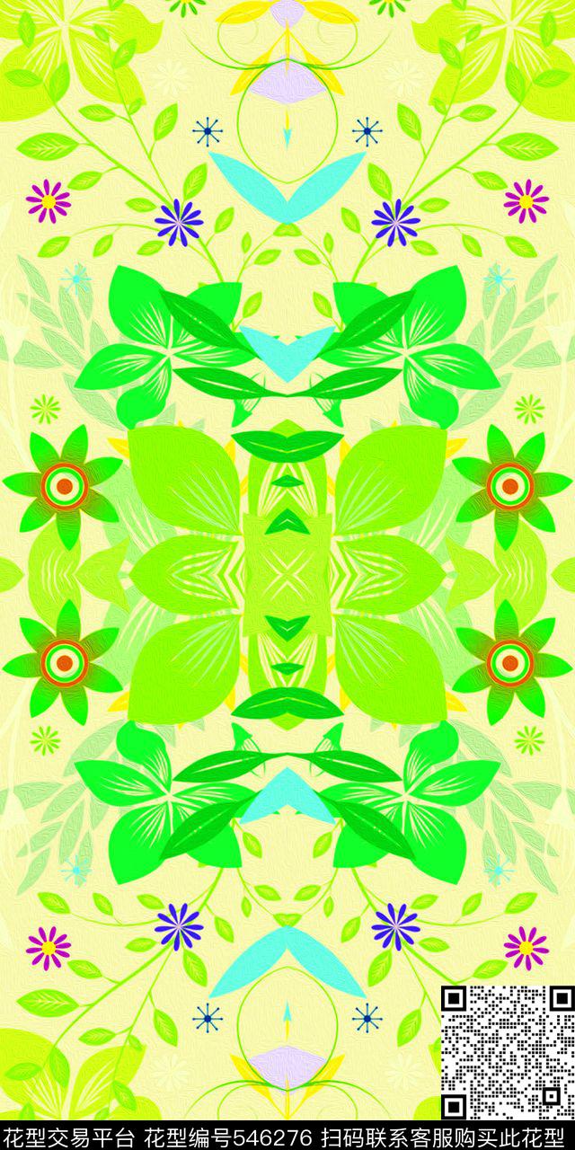 时尚油画花卉连衣裙外套羽绒服数码印花华亿平台下载（图片编号: 546276） - 瓦栏（Walan）