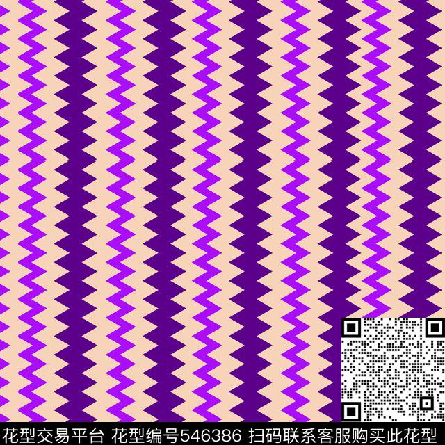 几何波纹服装传统印花华亿平台下载（图片编号: 546386） - 瓦栏（Walan）