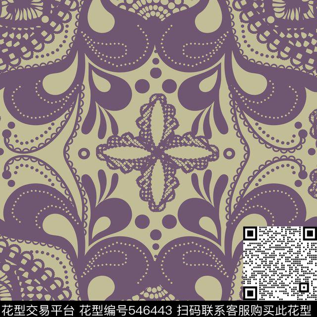 满印底纹碎花花纹传统印花华亿平台下载（图片编号: 546443） - 瓦栏（Walan）