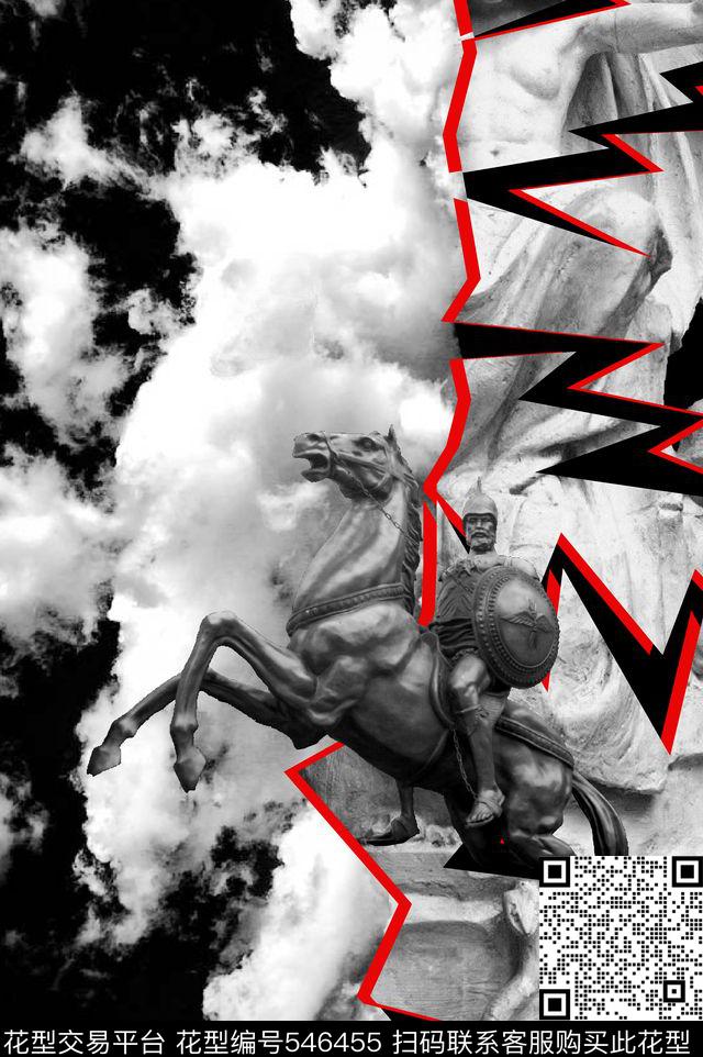 时尚潮流自然纹理艺术拼块数码印花华亿平台下载（图片编号: 546455） - 瓦栏（Walan）