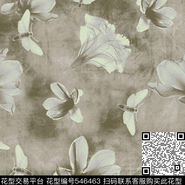 满印底纹抽象图案水印传统印花华亿平台下载（图片编号: 546463） - 瓦栏（Walan）