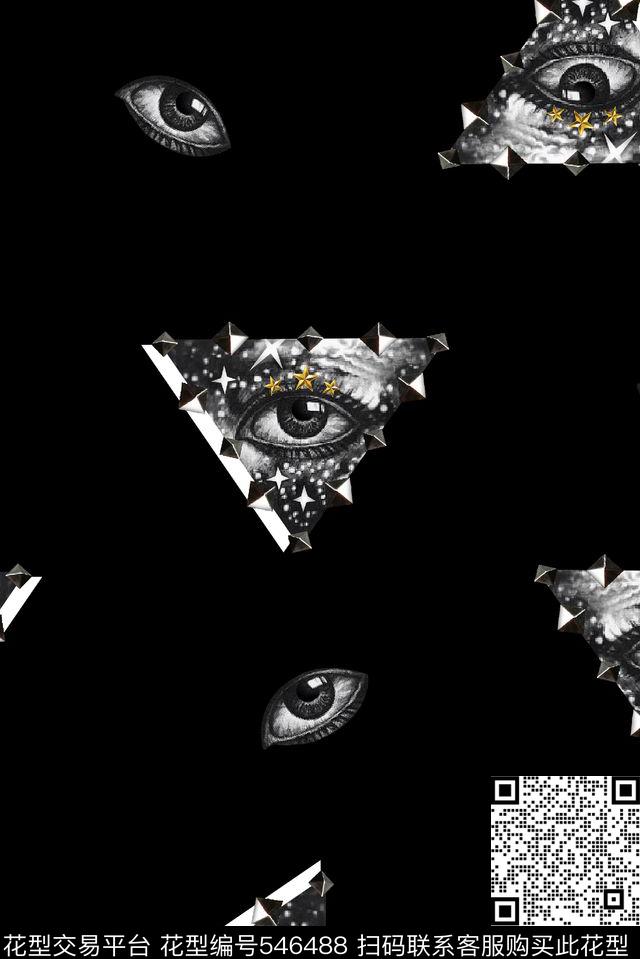 3D立体抽象图案金属质感数码印花华亿平台下载（图片编号: 546488） - 瓦栏（Walan）