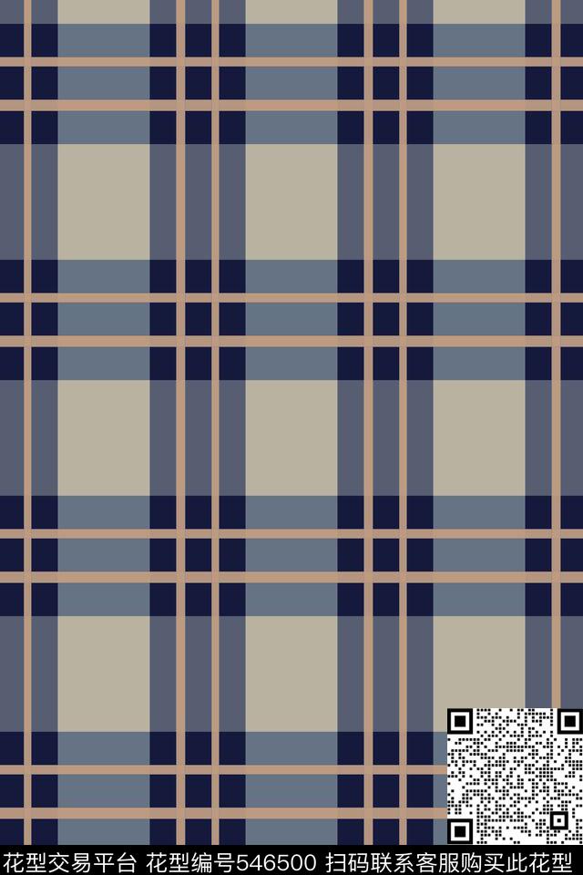 复古格子男装华亿平台传统印花华亿平台下载（图片编号: 546500） - 瓦栏（Walan）
