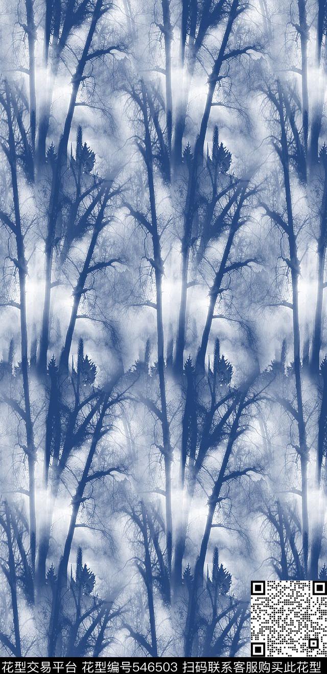 笔触层叠成熟传统印花华亿平台下载（图片编号: 546503） - 瓦栏（Walan）