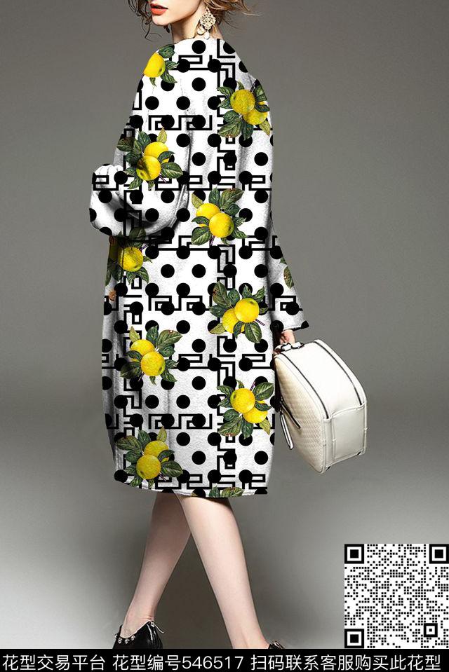 简约花卉波点圆点服装花卉数码印花华亿平台下载（图片编号: 546517） - 瓦栏（Walan）