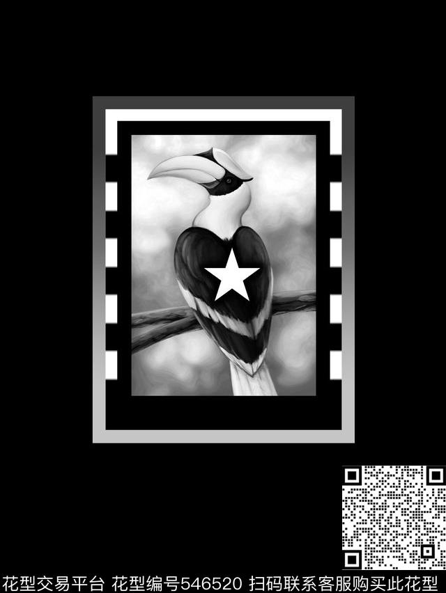 鸟几何T恤卫衣数码印花华亿平台下载（图片编号: 546520） - 瓦栏（Walan）