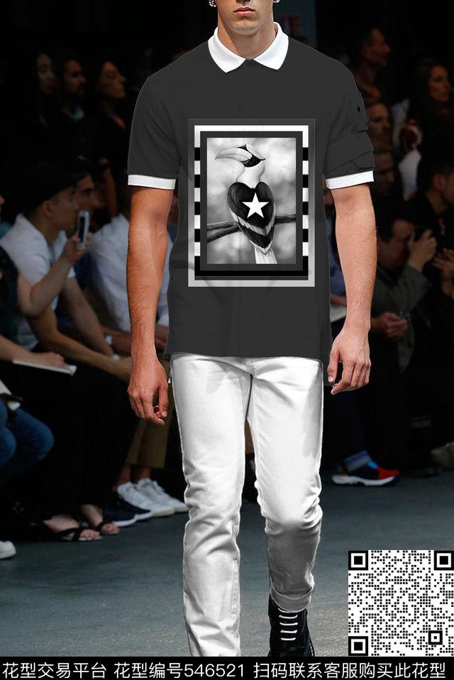 鸟几何T恤卫衣数码印花华亿平台下载（图片编号: 546521） - 瓦栏（Walan）