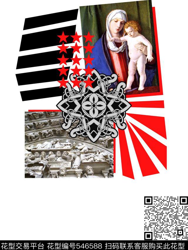 Givenchyt恤华亿平台潮流数码印花华亿平台下载（图片编号: 546588） - 瓦栏（Walan）