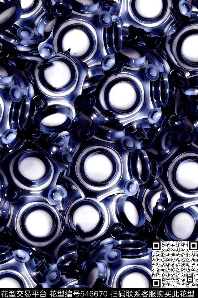 抽象纽扣陶瓷数码印花华亿平台下载（图片编号: 546670） - 瓦栏（Walan）
