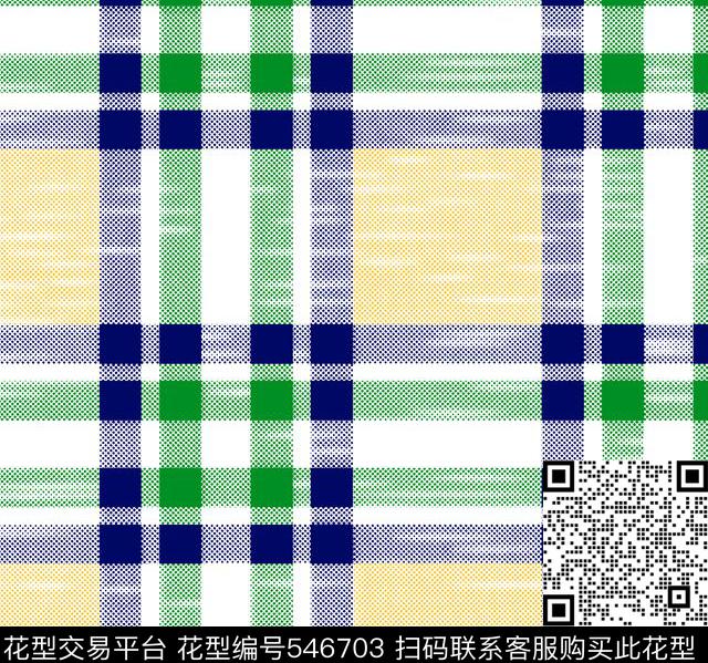 男装格子网点传统印花华亿平台下载（图片编号: 546703） - 瓦栏（Walan）