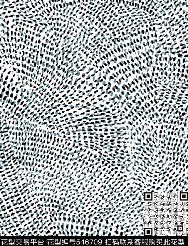 抽象泼墨点波点传统印花华亿平台下载（图片编号: 546709） - 瓦栏（Walan）