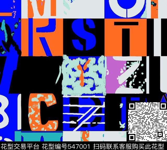 涂鸦字母男衬衫夹克传统印花华亿平台下载（图片编号: 547001） - 瓦栏（Walan）