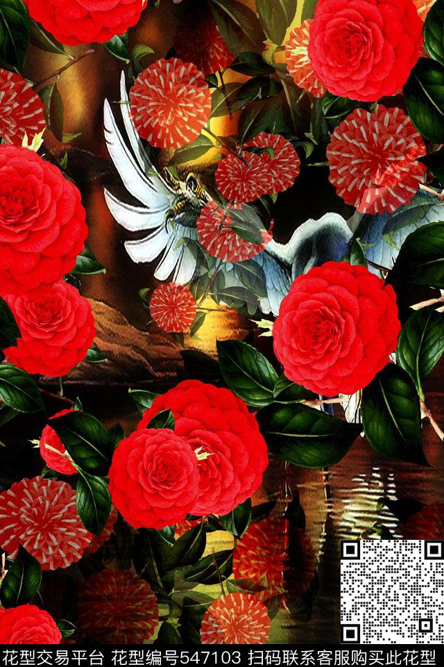 民族风欧美时尚2016春夏新款数码印花华亿平台下载（图片编号: 547103） - 瓦栏（Walan）