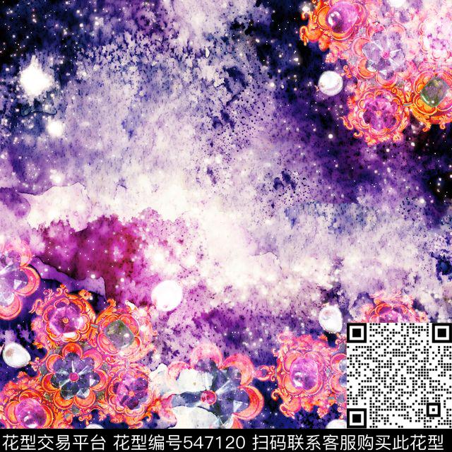 潮流时尚丝巾数码印花华亿平台下载（图片编号: 547120） - 瓦栏（Walan）