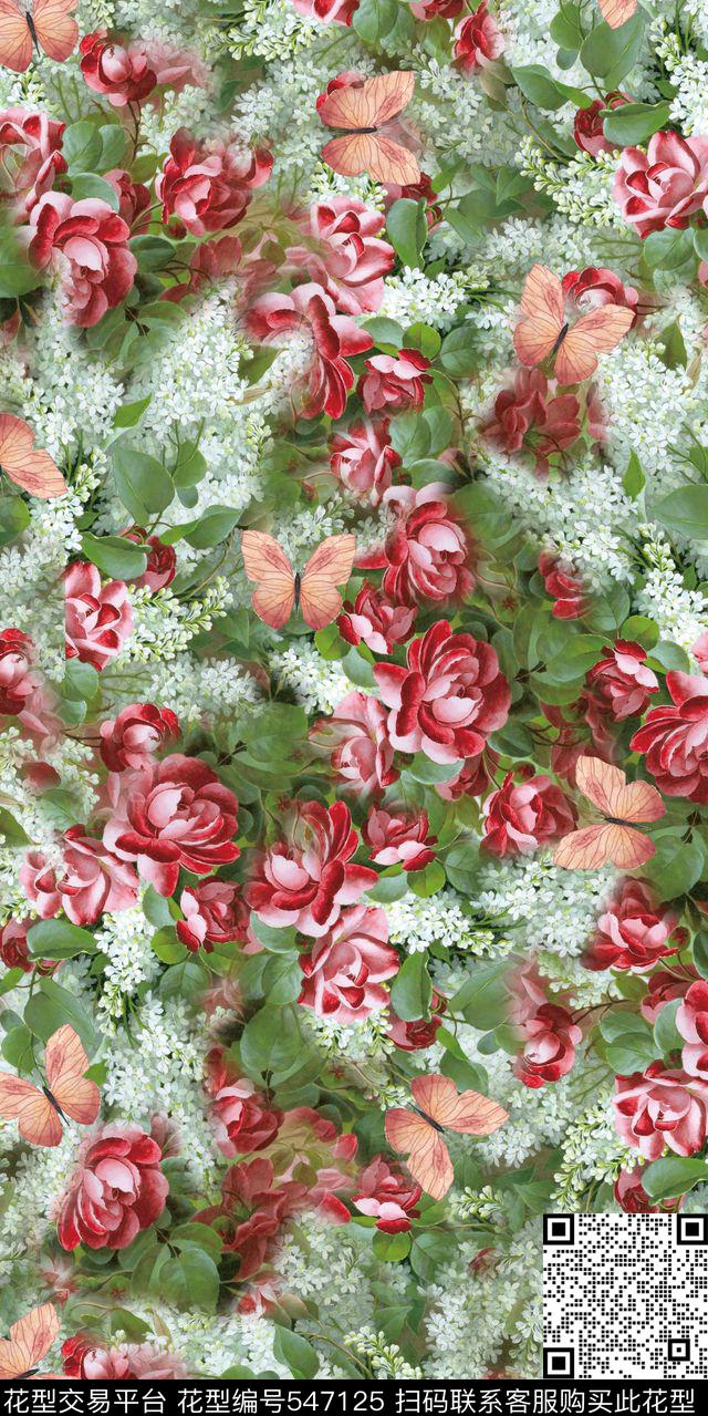 衬衫蝴蝶家纺数码印花华亿平台下载（图片编号: 547125） - 瓦栏（Walan）