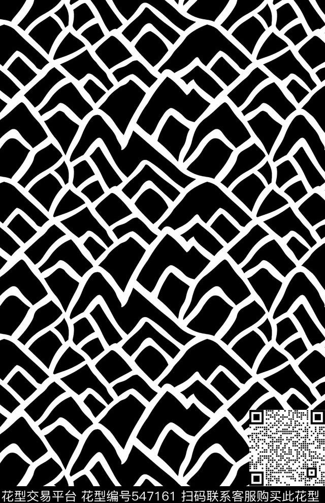 传统手绘几何雨伞传统印花华亿平台下载（图片编号: 547161） - 瓦栏（Walan）