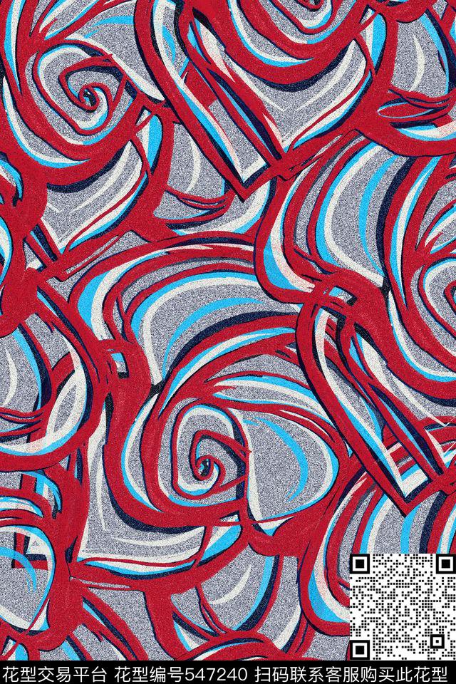 创意满版服装花卉数码印花华亿平台下载（图片编号: 547240） - 瓦栏（Walan）