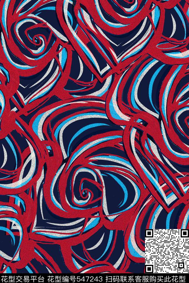 创意满版服装花卉数码印花华亿平台下载（图片编号: 547243） - 瓦栏（Walan）